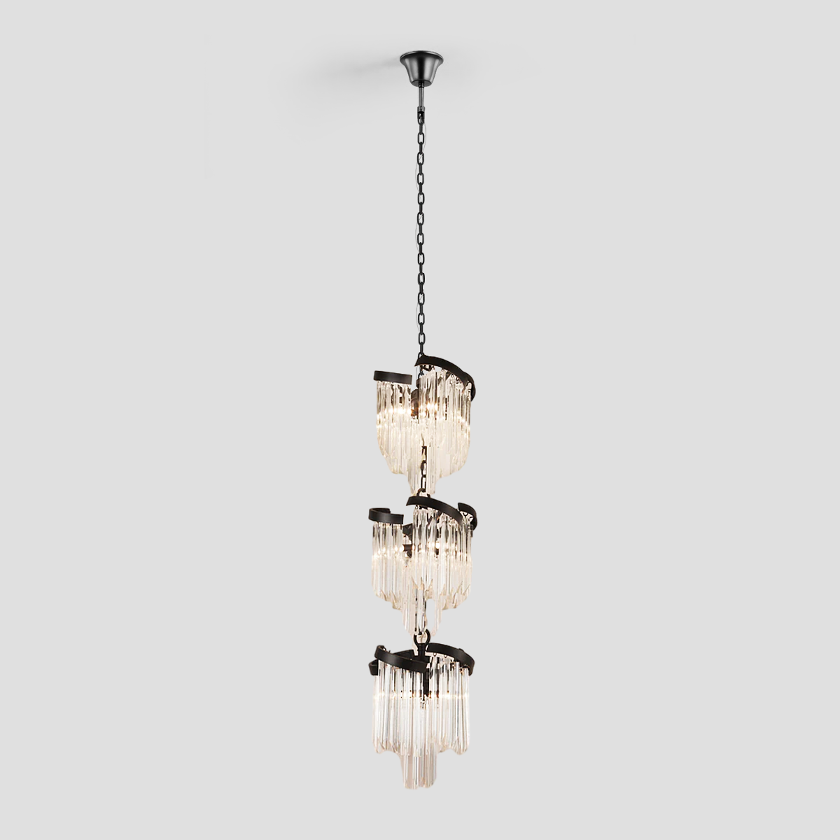 Twin Palms Multi-Tier Crystal Chandelier