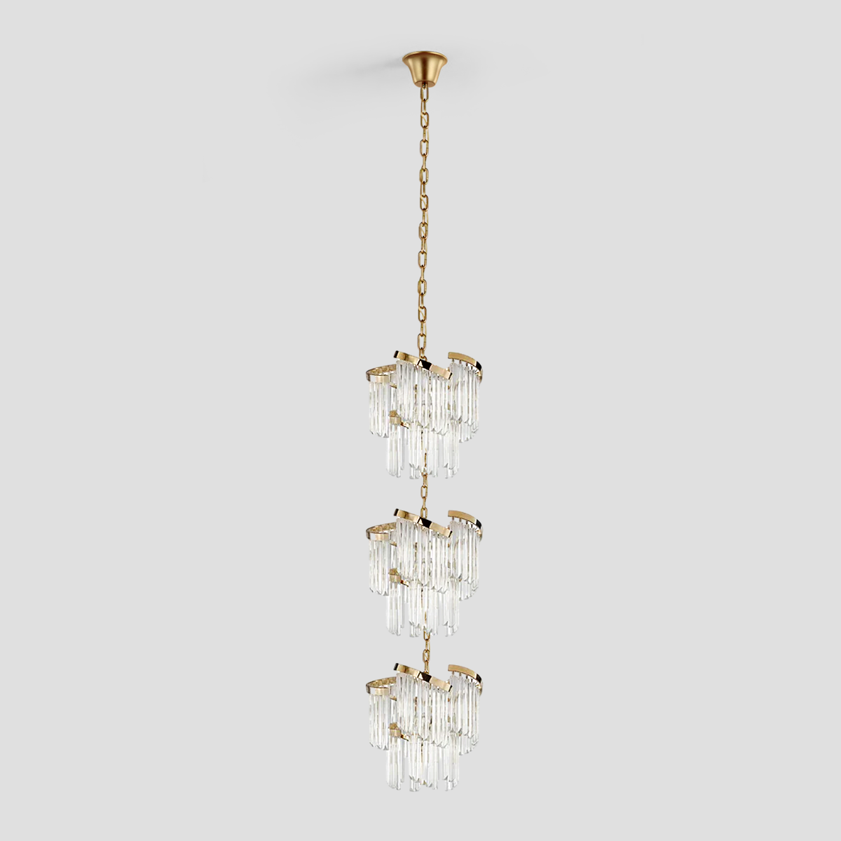 Twin Palms Multi-Tier Crystal Chandelier