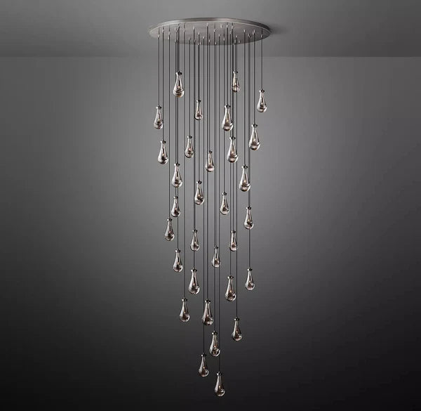 Raindrop Round Chandelier 60"