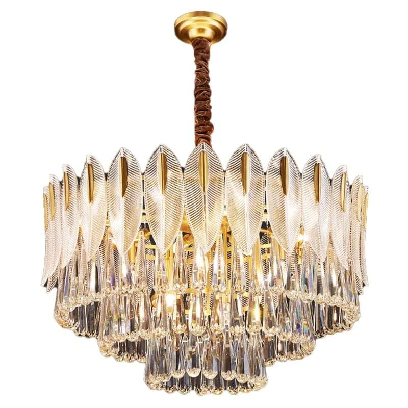 JC Fashion 3-Tier Crystal Chandelier 32"