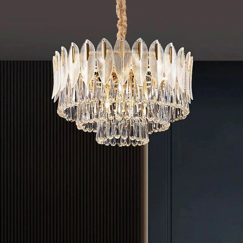 JC Fasion 3-Tier Crystal Chandelier 18"