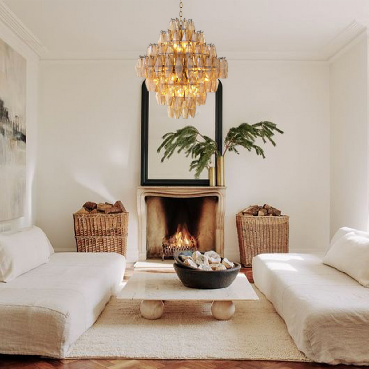 Multi-Tier Large Chandelier 26"