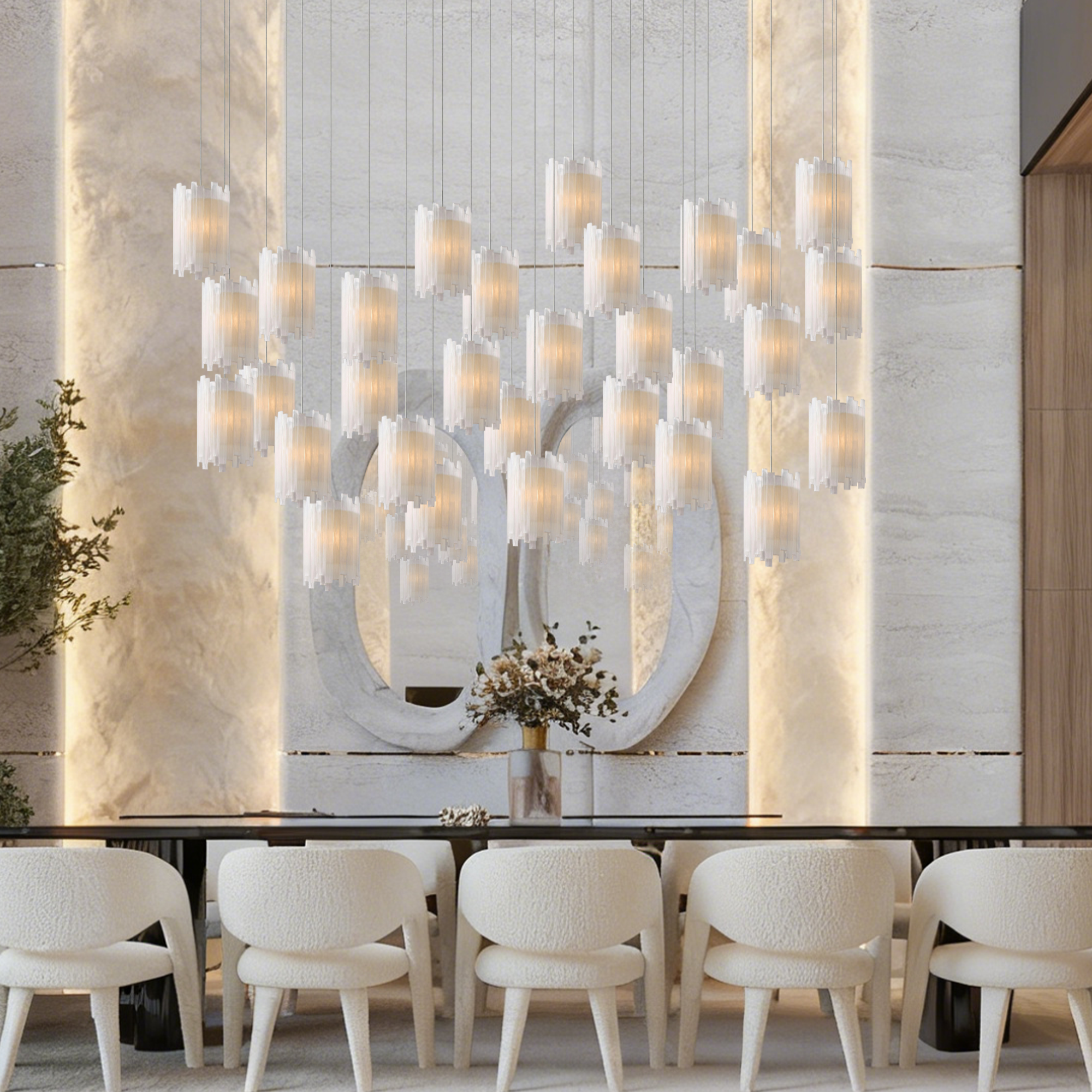 Gianna Rectangular Chandelier 15/30 Light