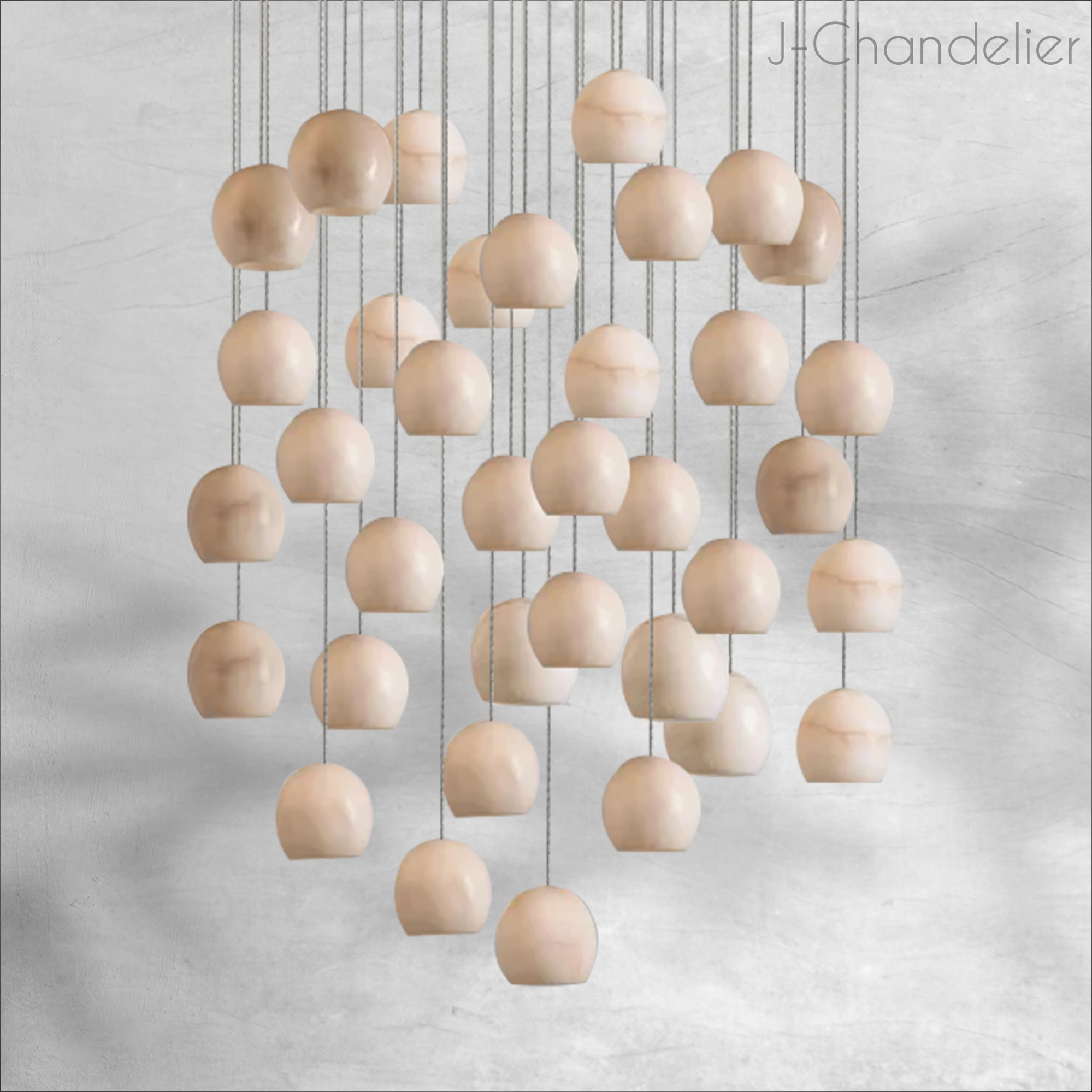 Maeva Round Chandelier 3/7/15/36 Light