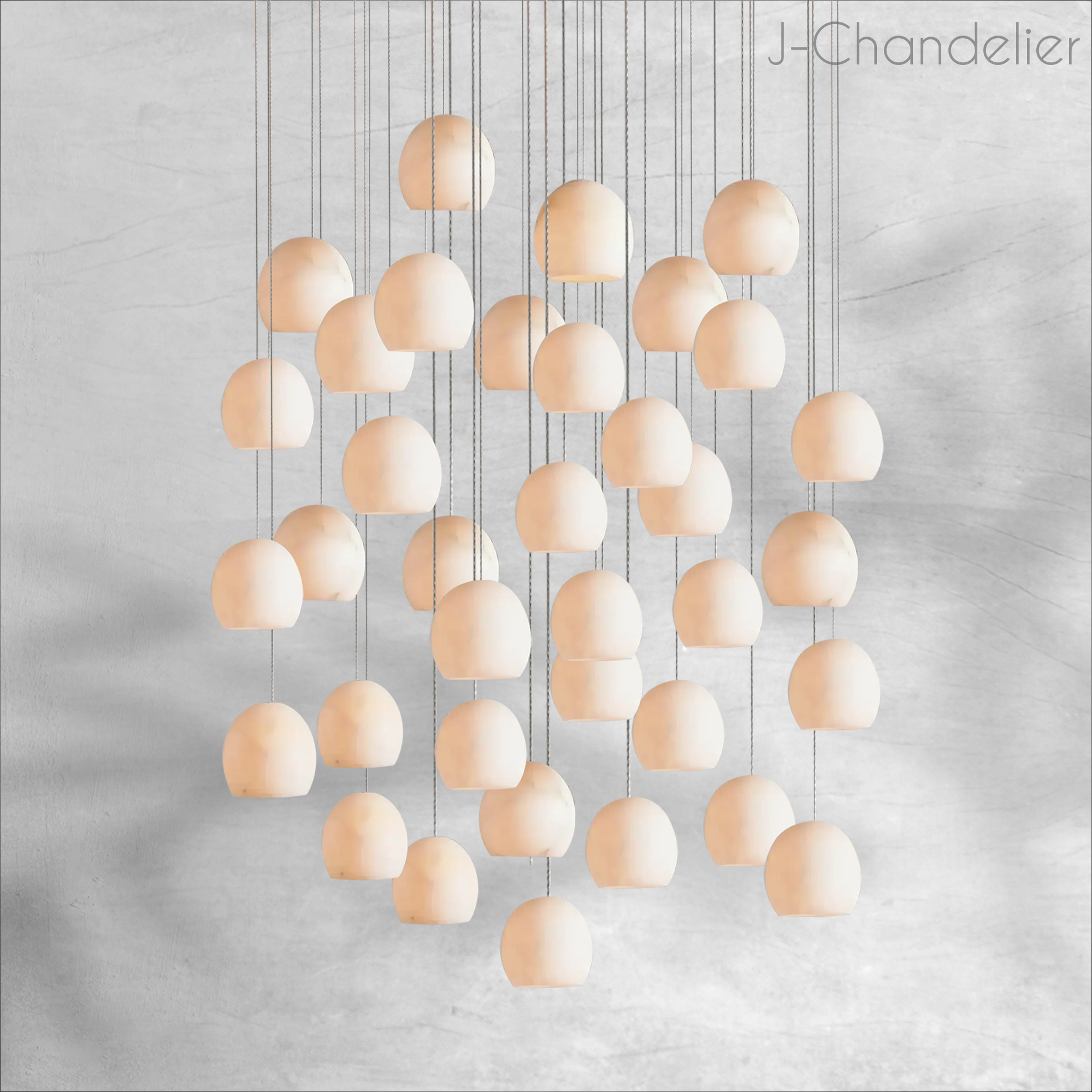 Maeva Round Chandelier 3/7/15/36 Light