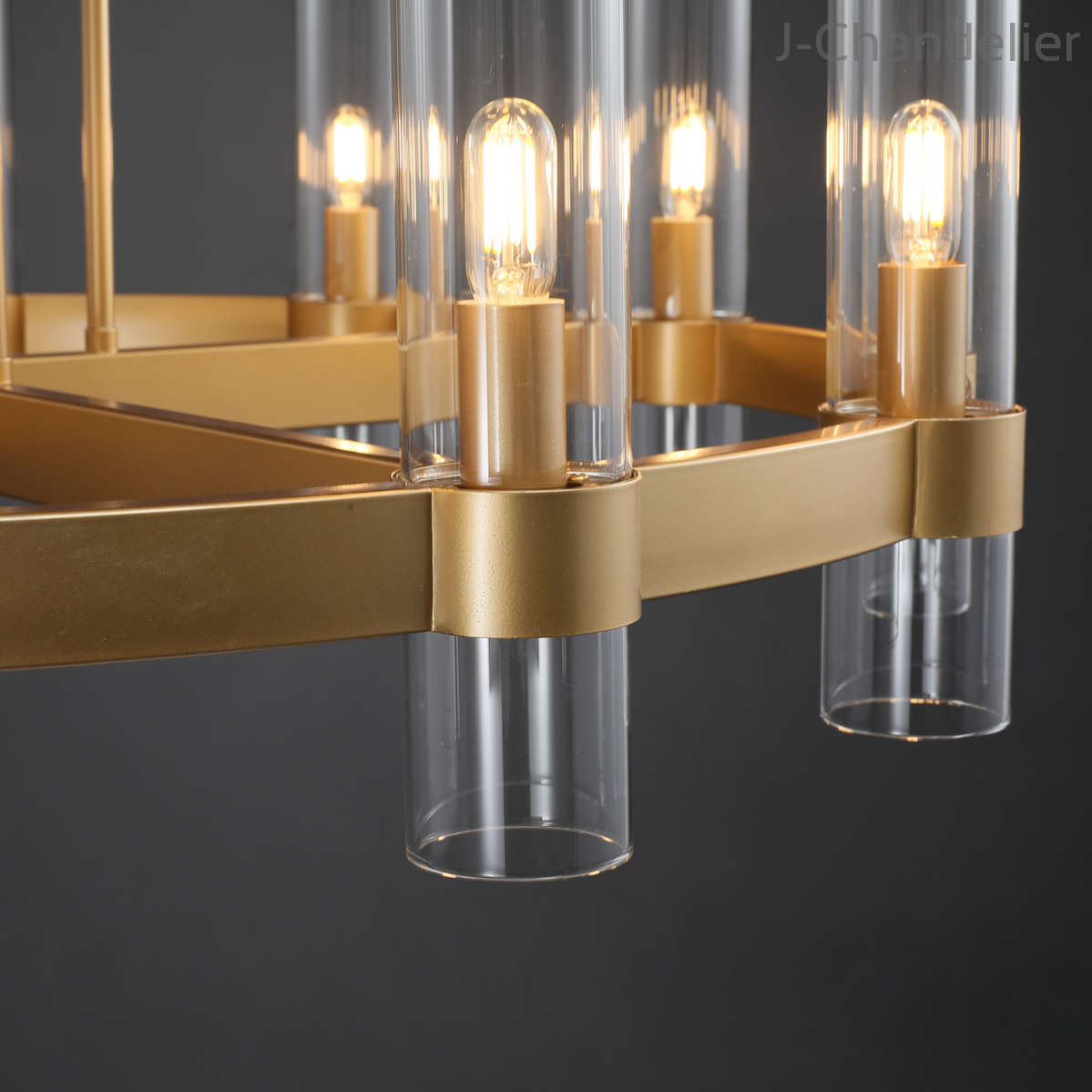 Lavelle Round Blown Glass Chandelier 36"