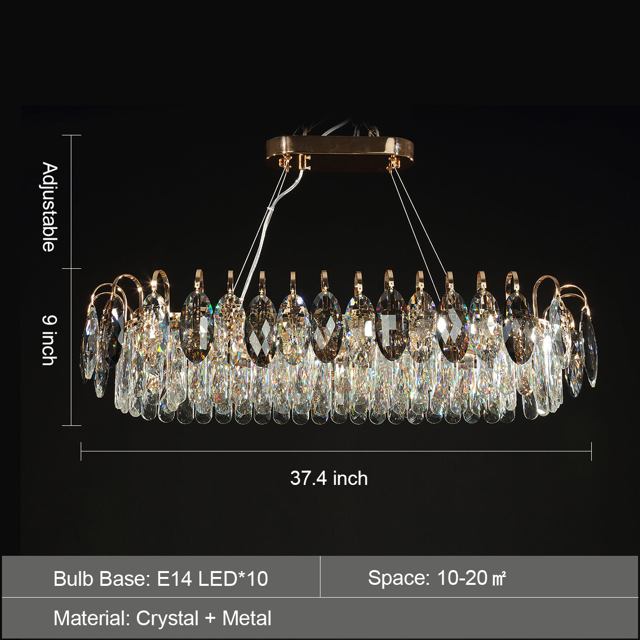 JC Luxurious K9 Crystal Chandelier