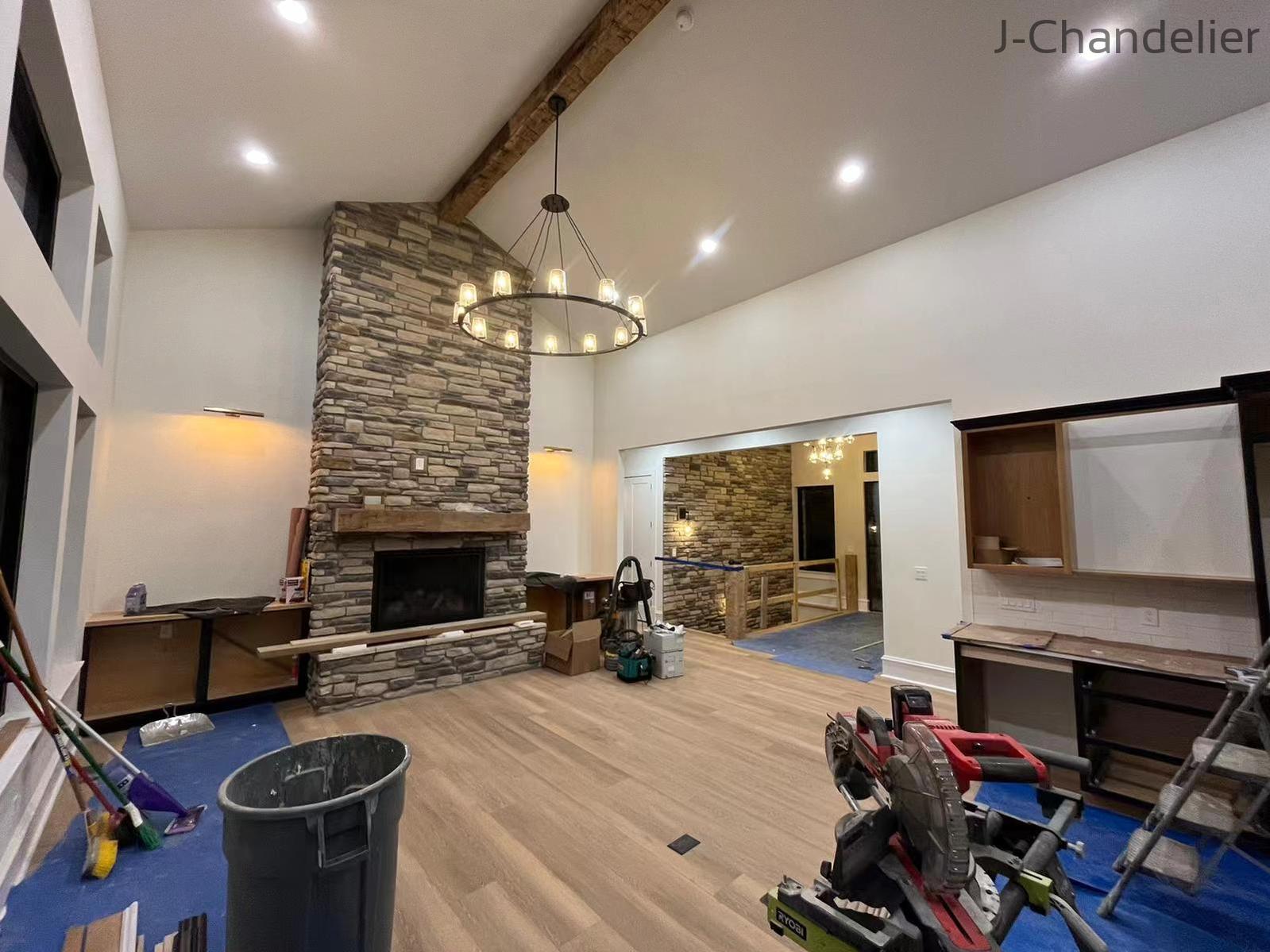 Paricia Glass Round Chandelier 36"48"60"