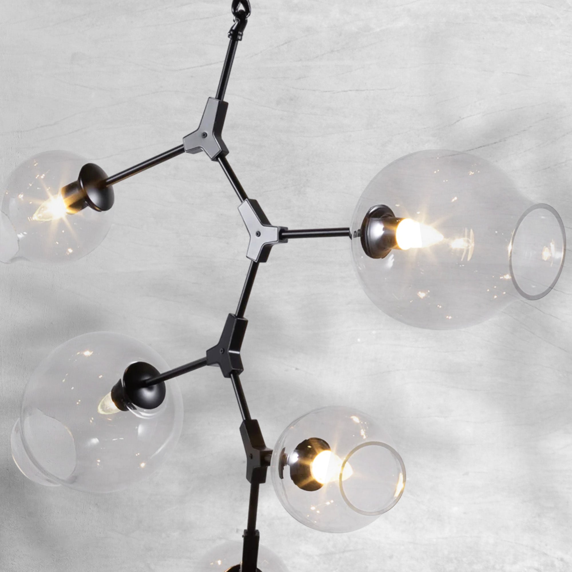Covington Drop  Globe Branching Bubble Chandelier 38''