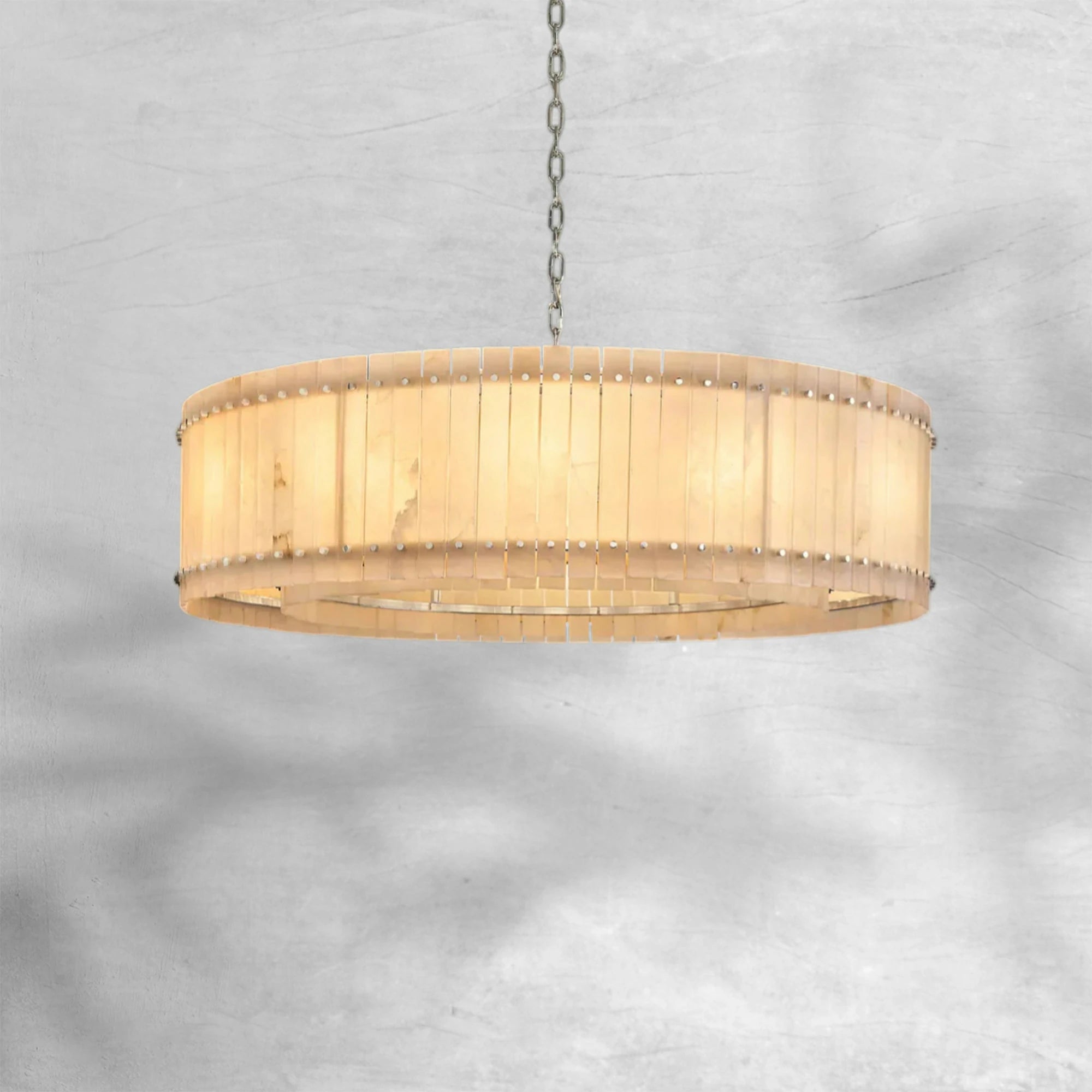 Sun Marcus Alabaster Round Chandelier
