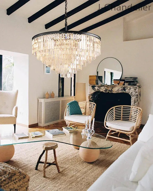 1920s Odaon Art Deco Round Chandelier 20"32"44"