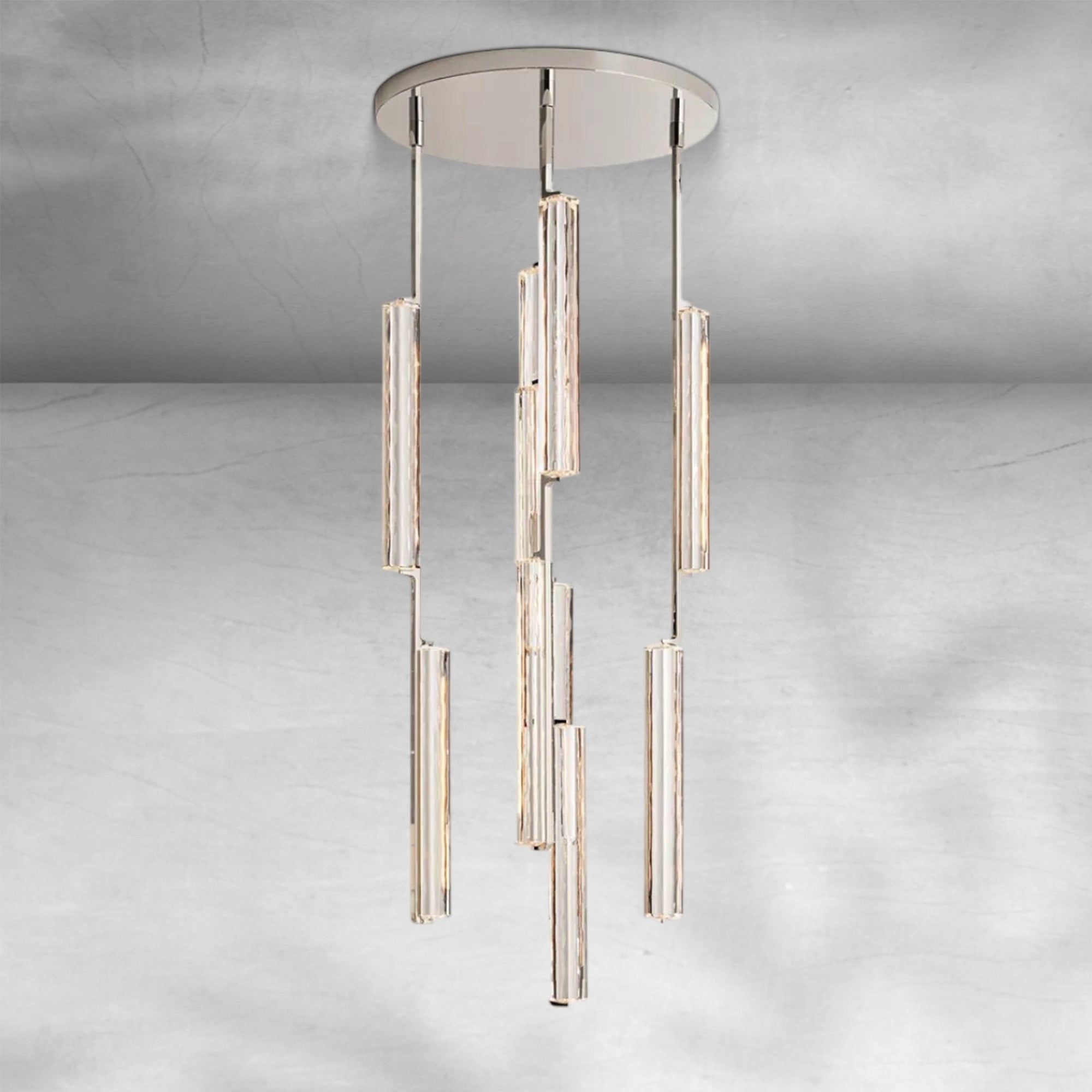 Auduban Crystal Round Chandelier