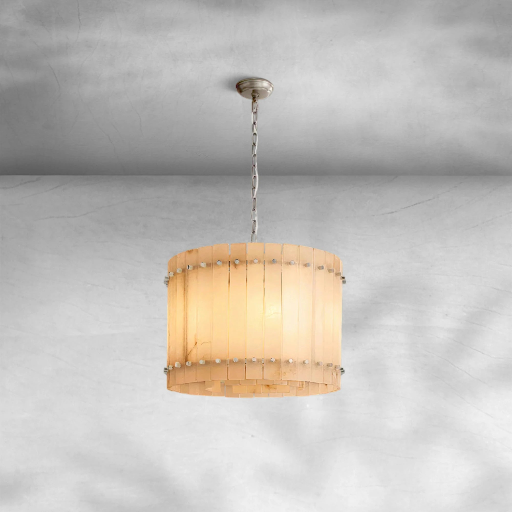 Sun Marcus Alabaster Round Chandelier