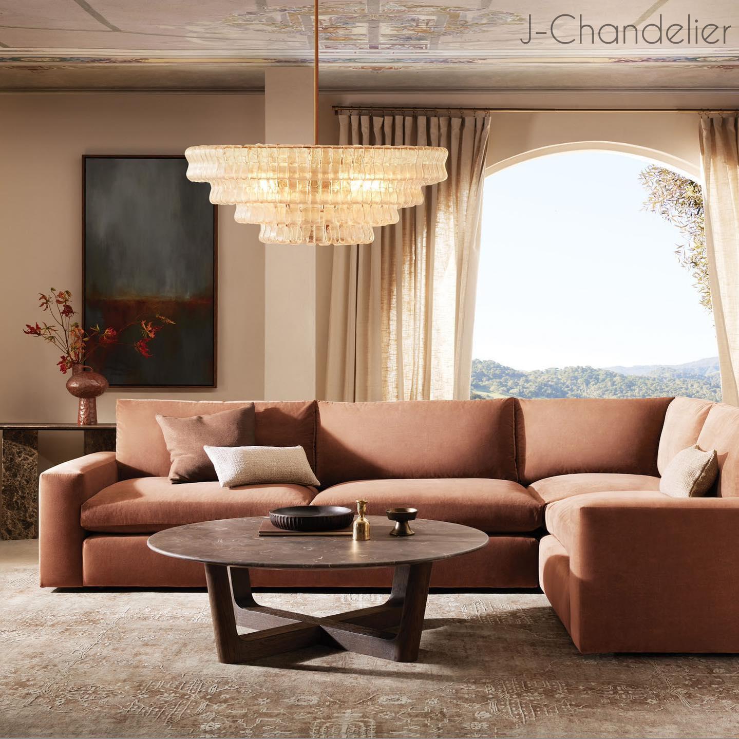 Ghiaccio Round Chandelier 24"36"48"60"