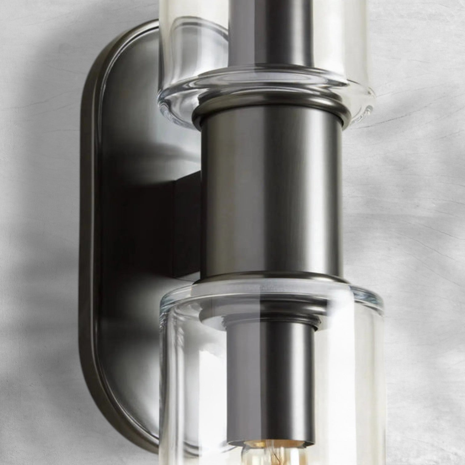 Harlin Clear Glass 2-Light Wall Sconce