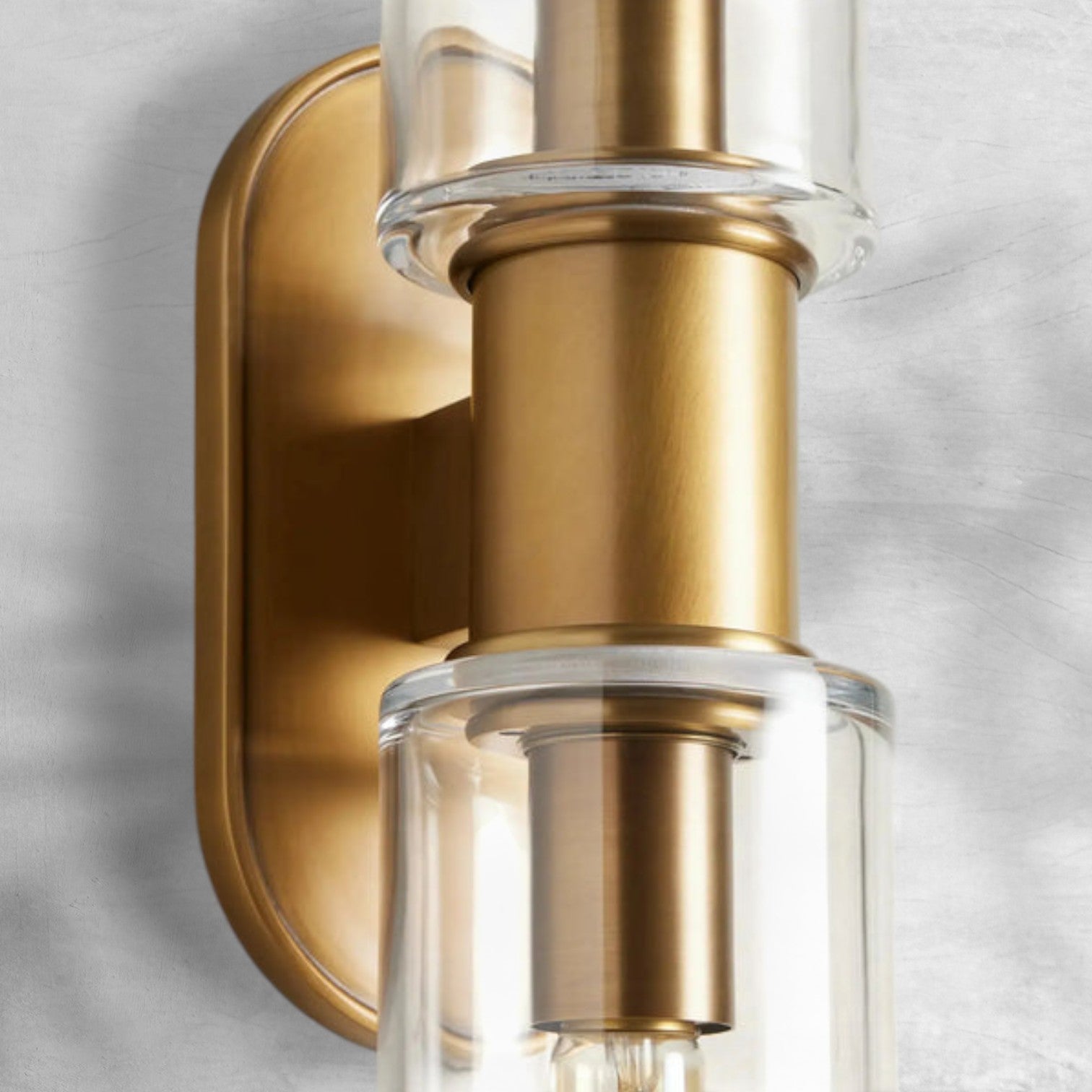 Harlin Clear Glass 2-Light Wall Sconce