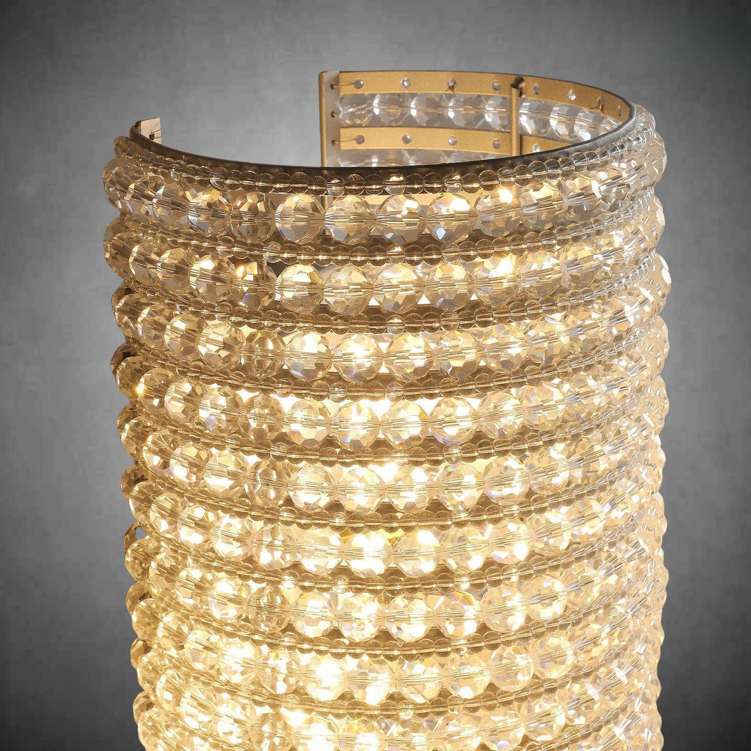Halos Clear Crystal Beads Wall Sconce 21"H 36"H