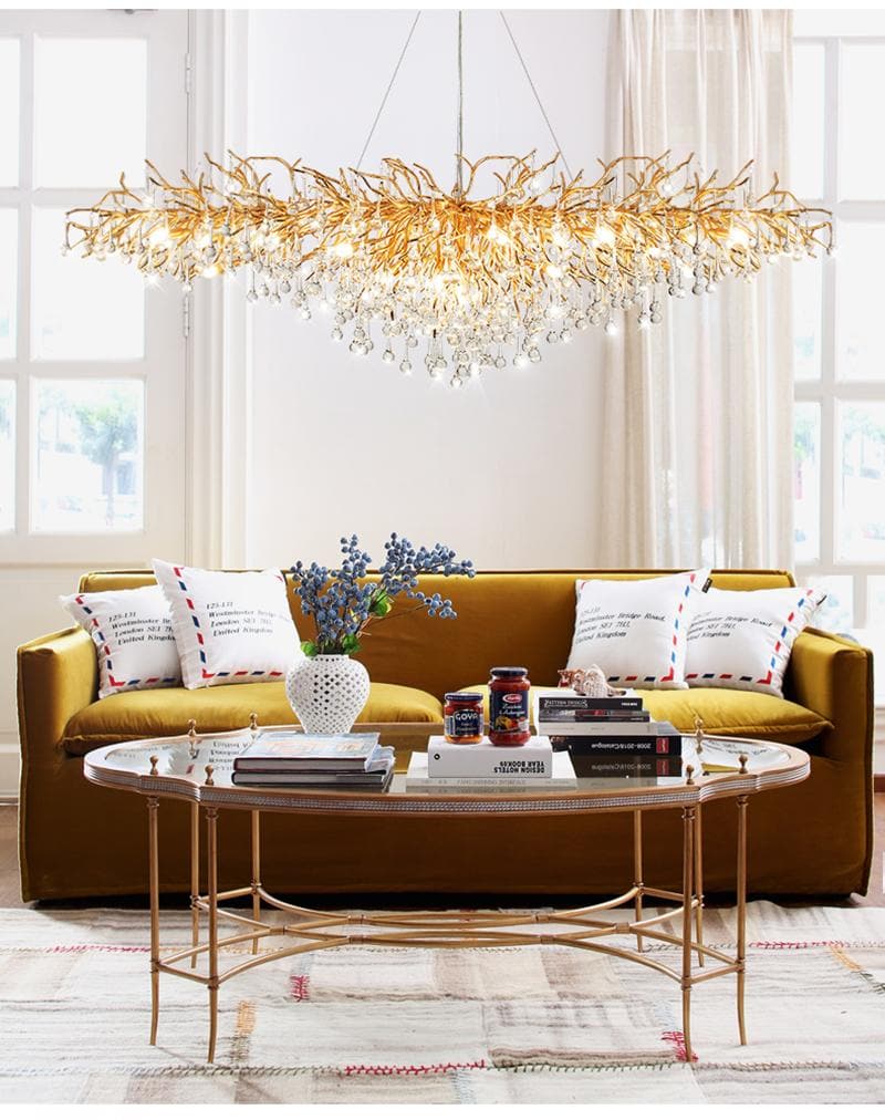 JC Teardrop Branch Tree Crystal Chandelier