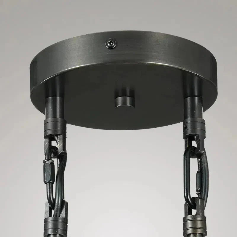 Raindrop 2-Light Cord Round Chandelier