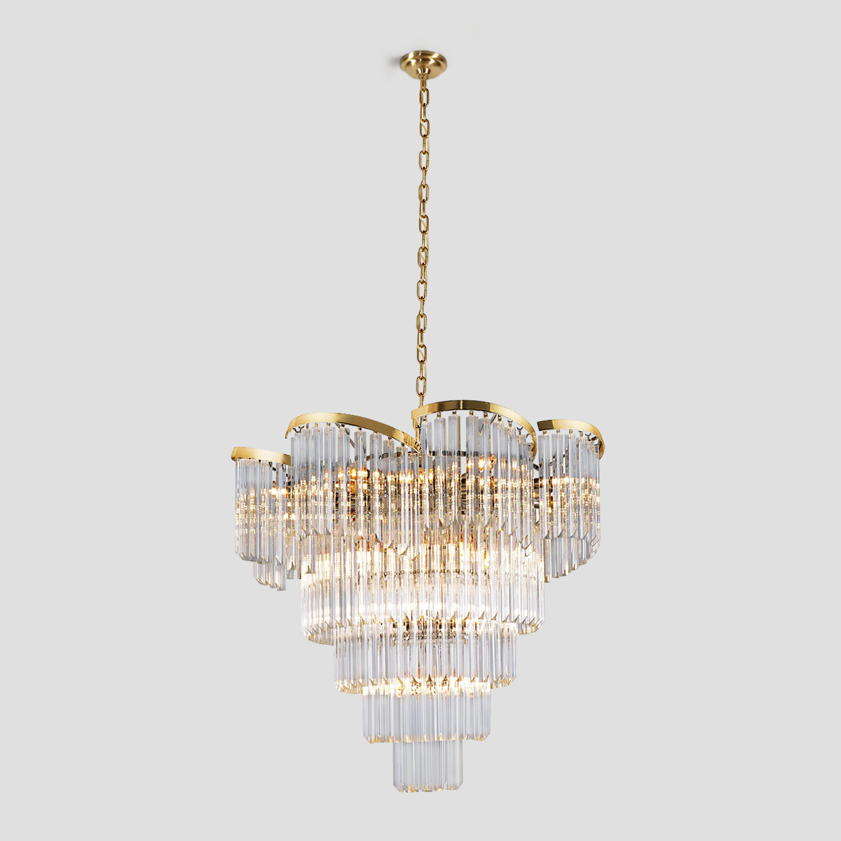 Twin Palms Multi-Tier Crystal Chandelier