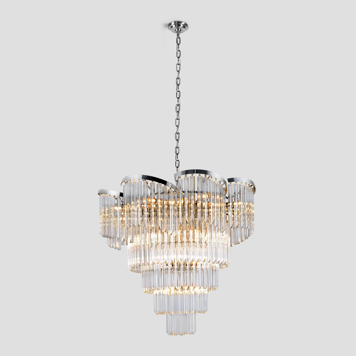 Twin Palms Multi-Tier Crystal Chandelier