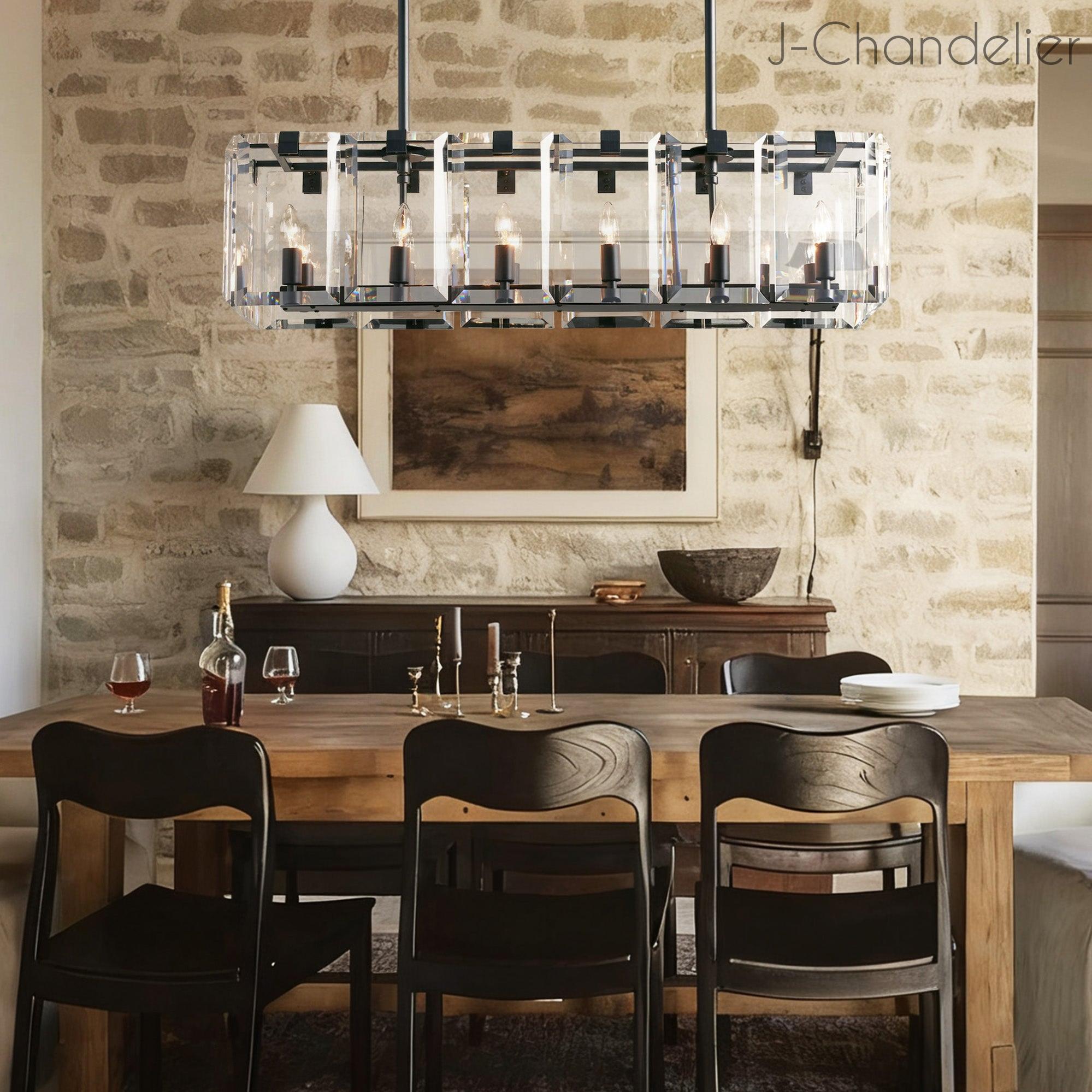 Amaya Rectangular Chandelier 12/16 Light