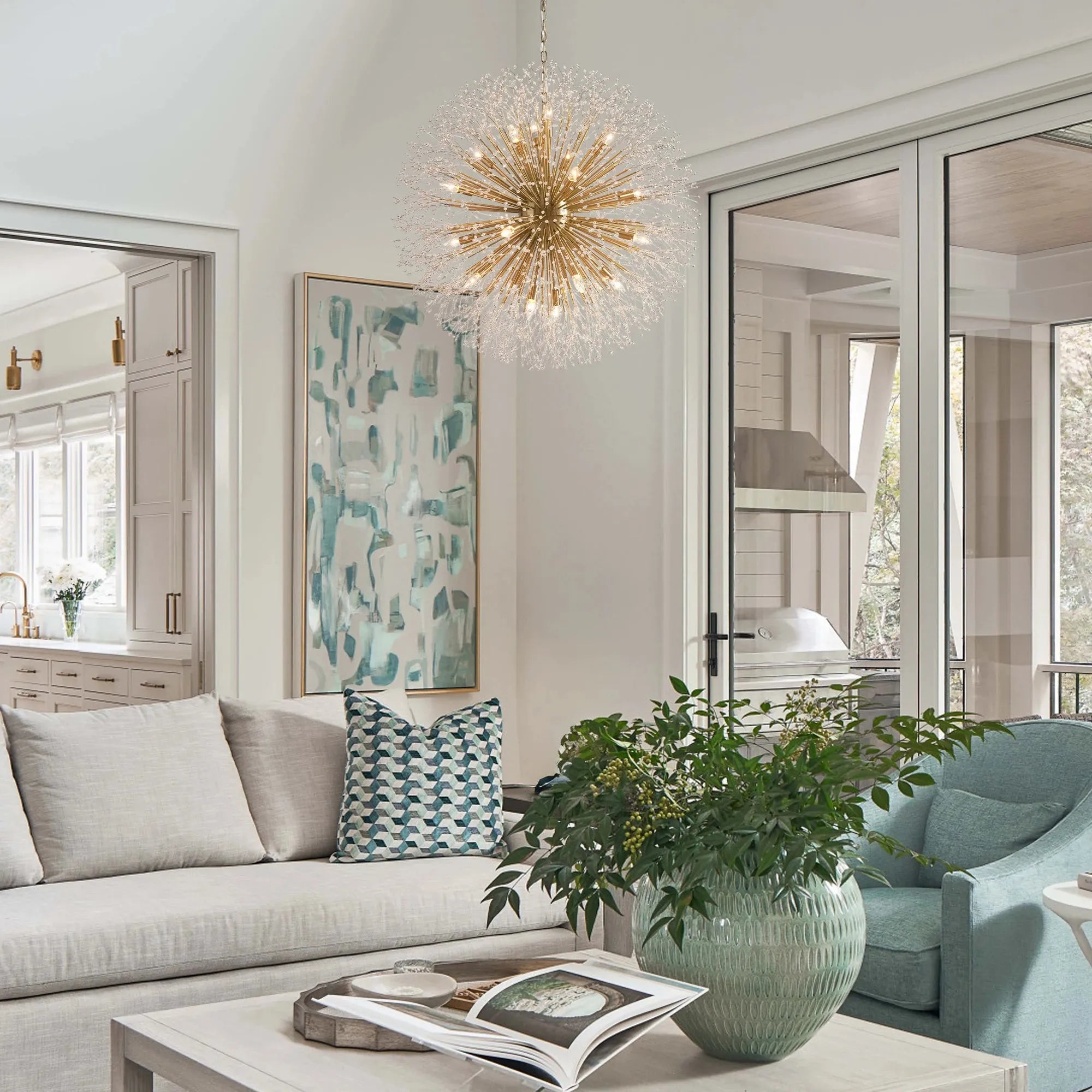 Dandelion Round Chandelier 22"30"43"