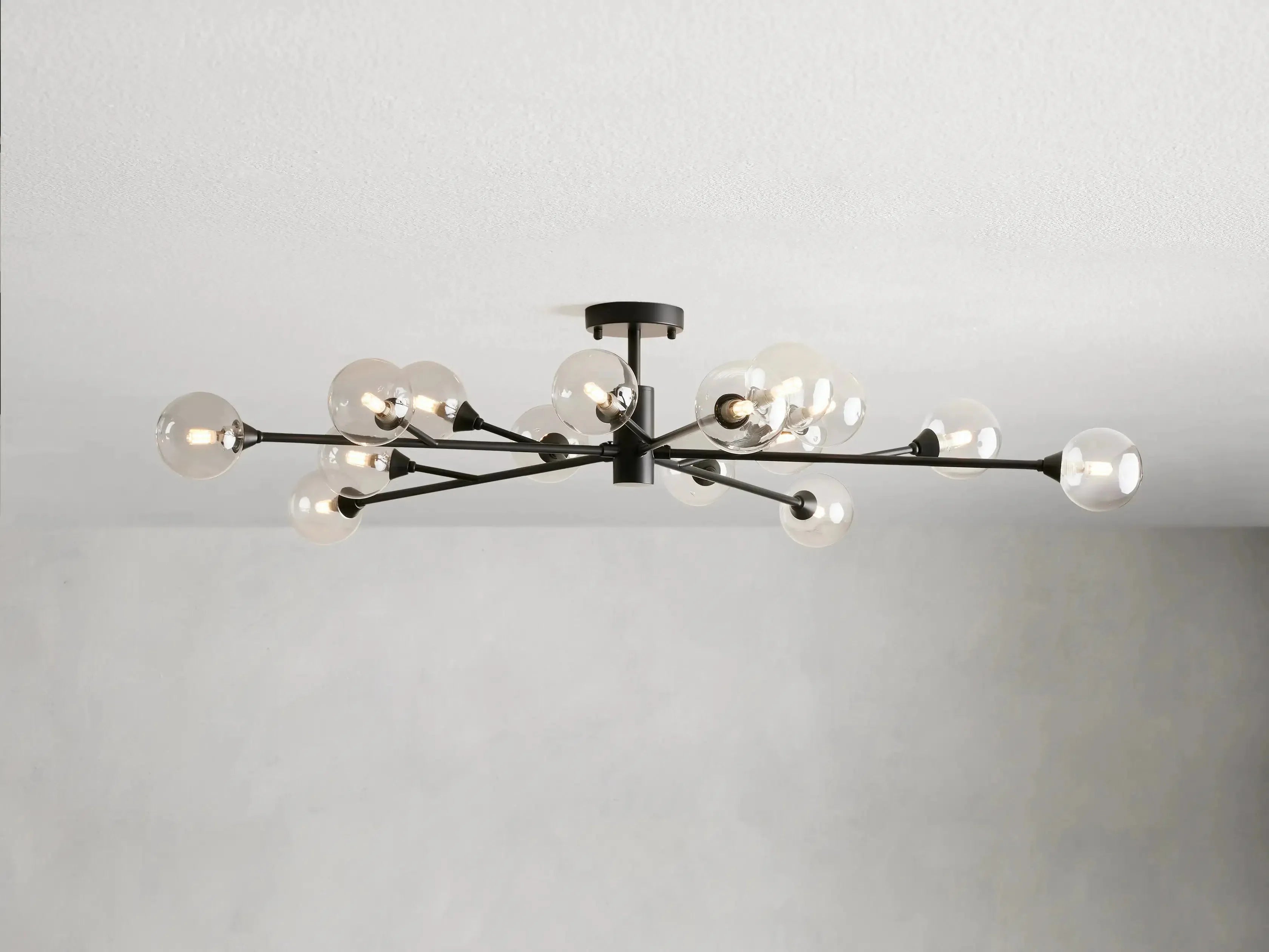 Apollo Moder Glass Ball Flushmount 20''36''47''