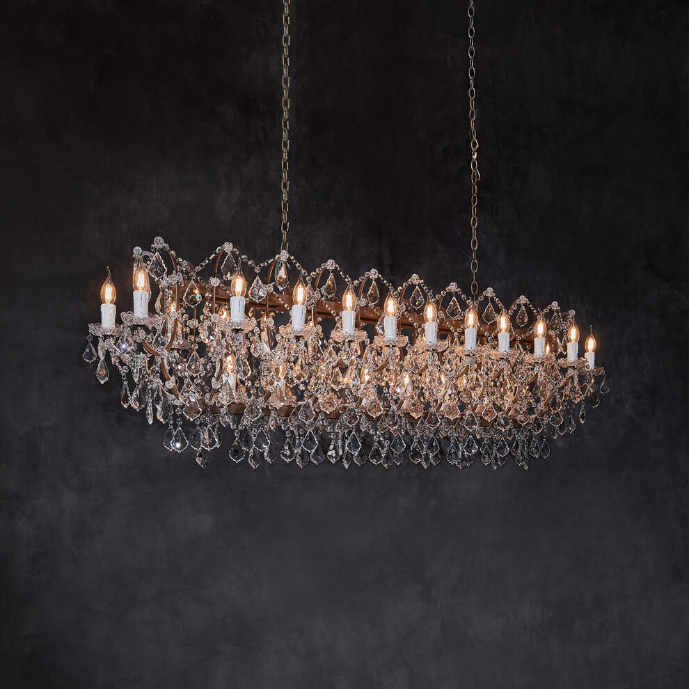Crystal Rectangular Chandelier