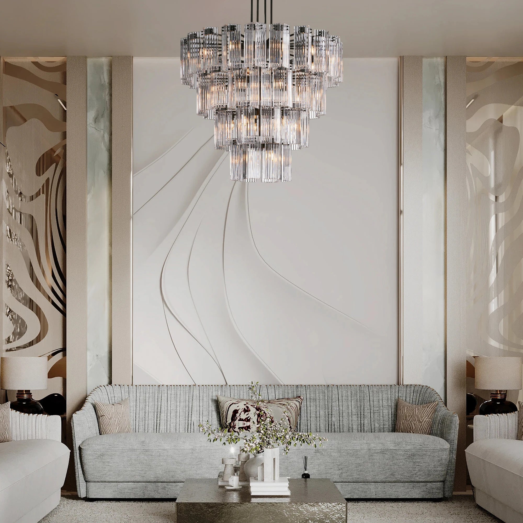 Delsie Round Chandelier 38''48''60''