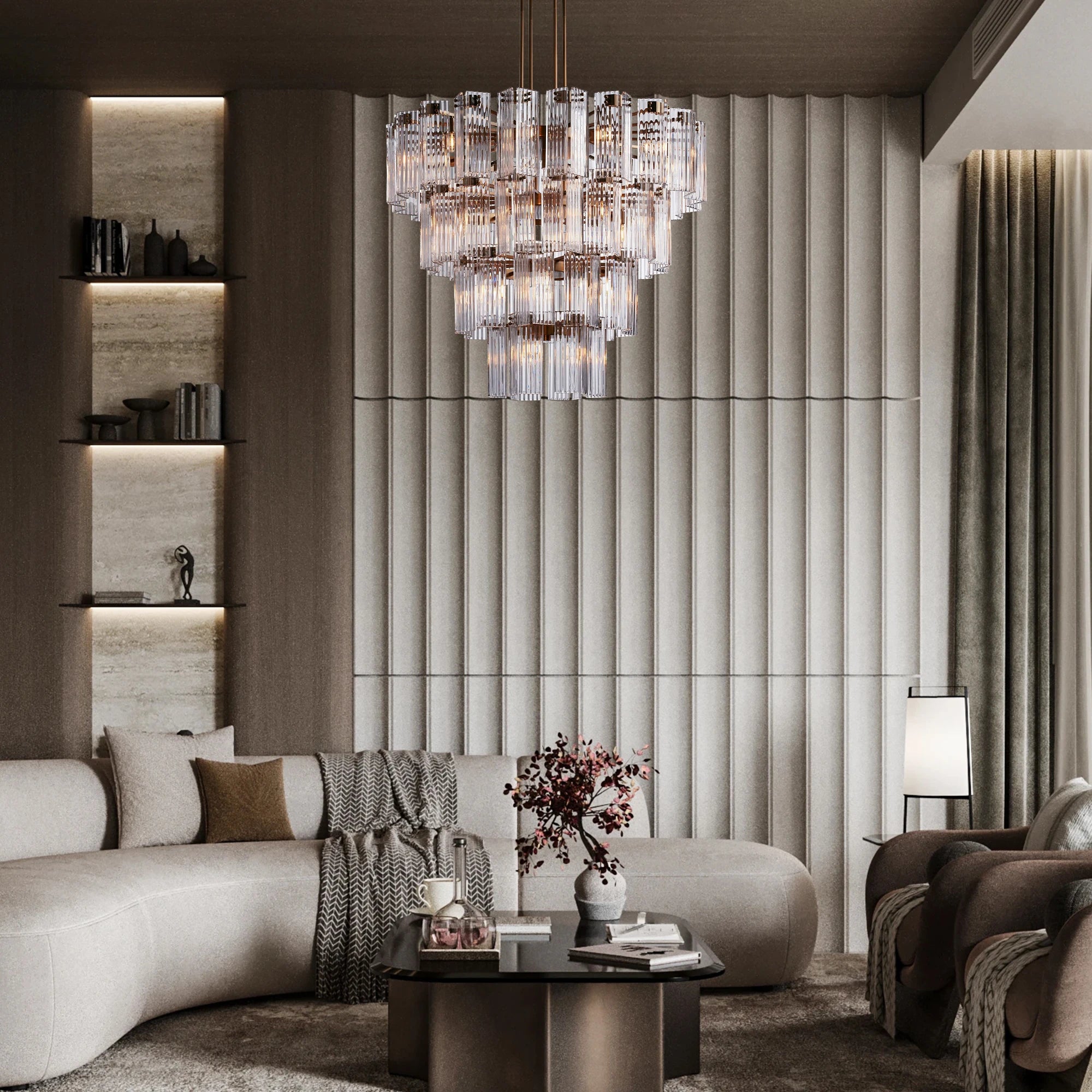 Delsie Round Chandelier 38''48''60''