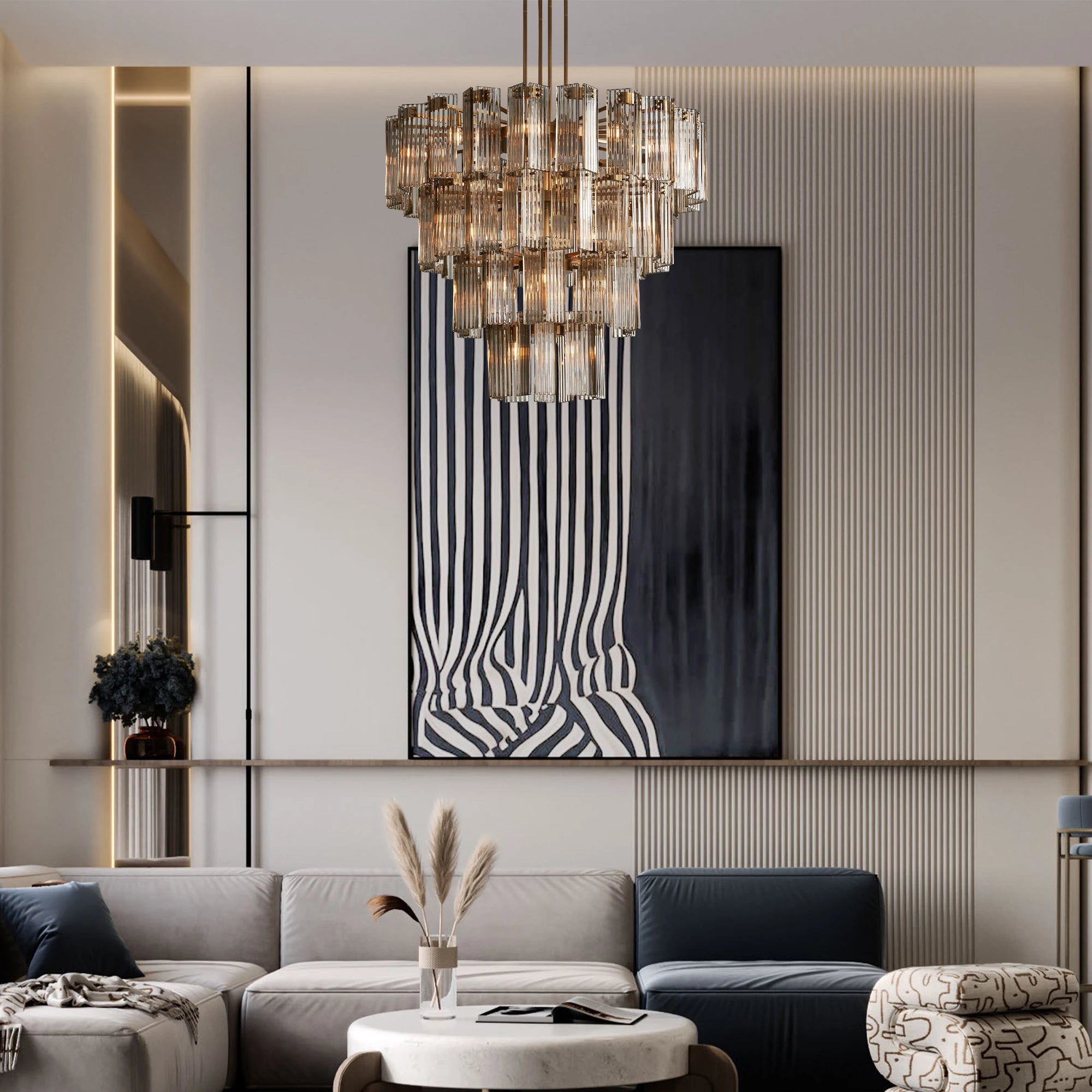 Delsie Round Chandelier 38''48''60''