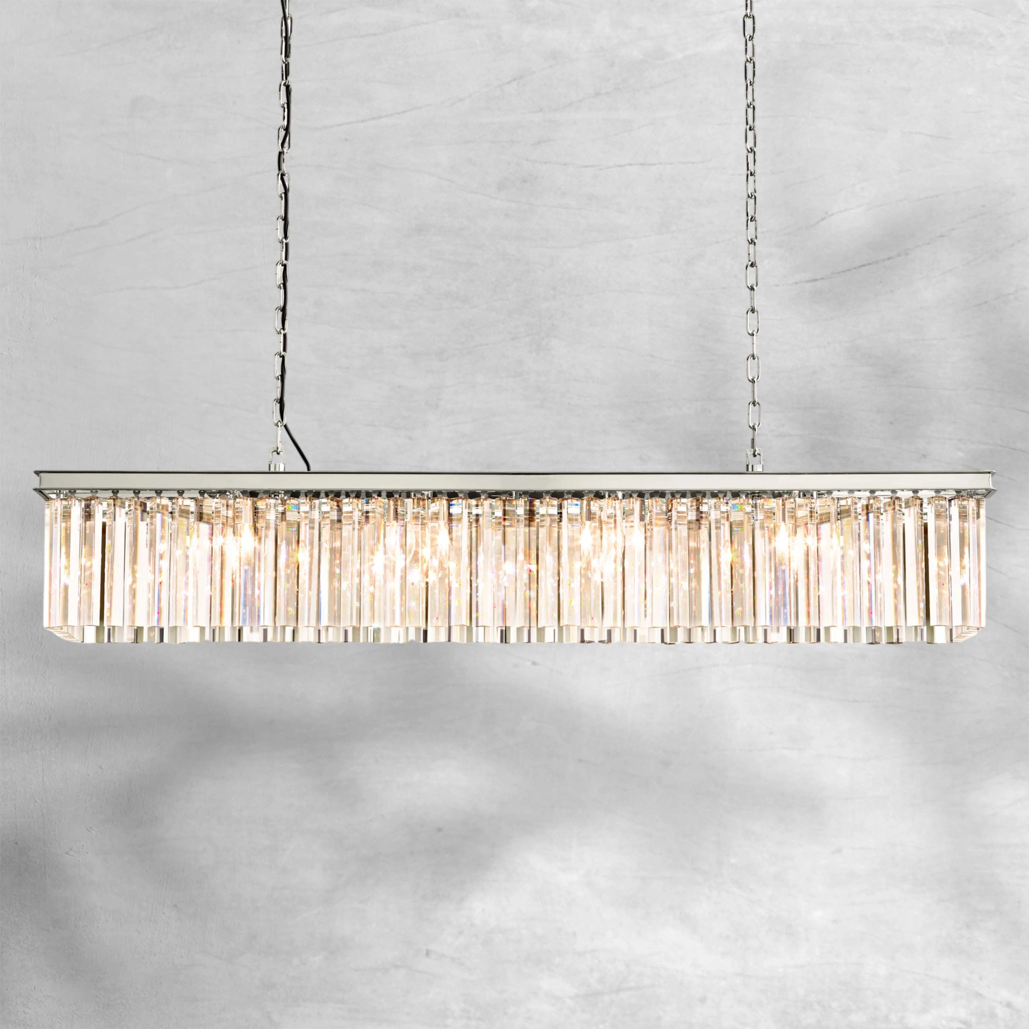 Rhysol Rectangular Chandelier 59"