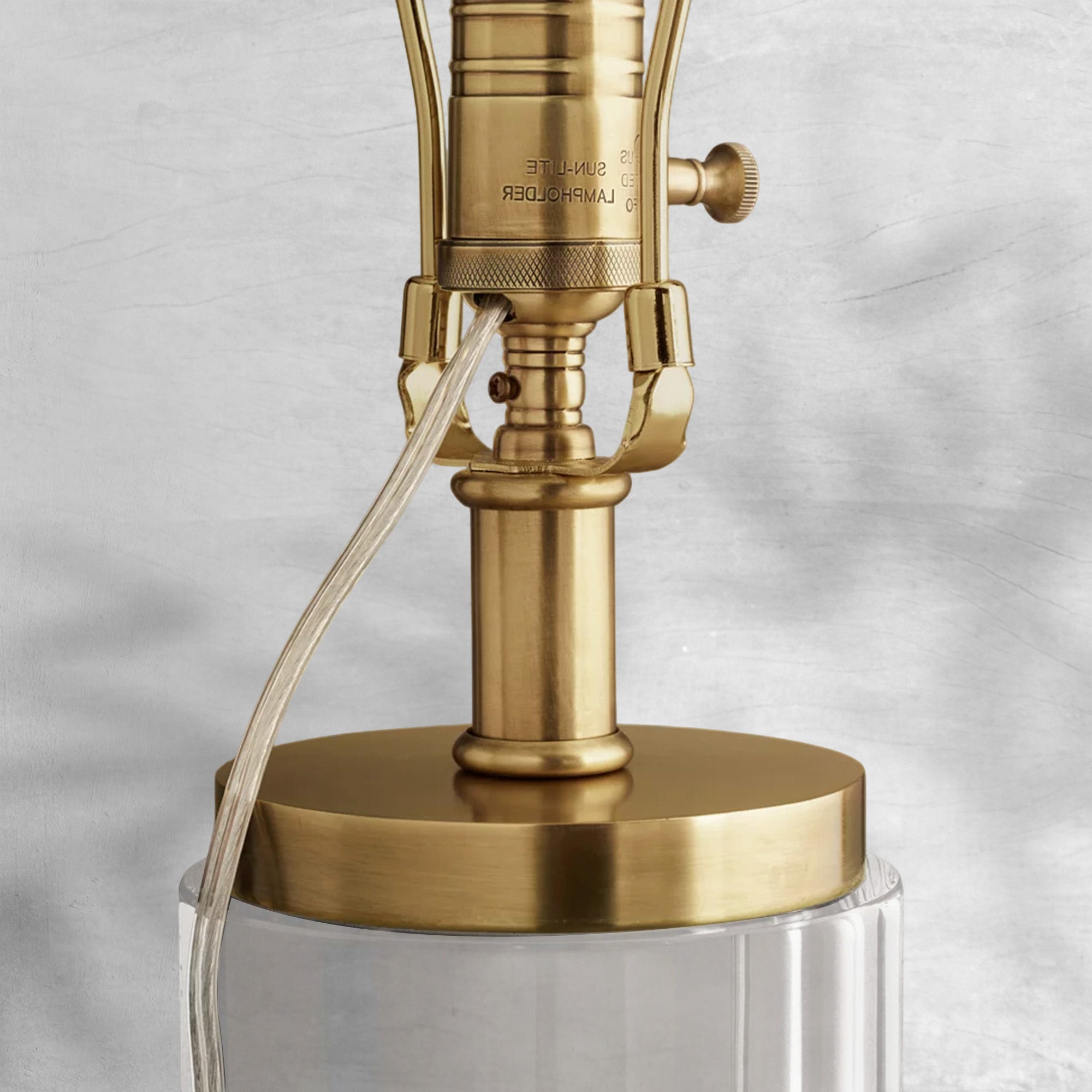 Cylindrical Crystal Table Lamp