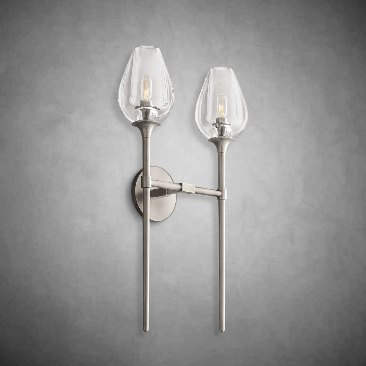 Tulipe Double Wall Sconce 24”H