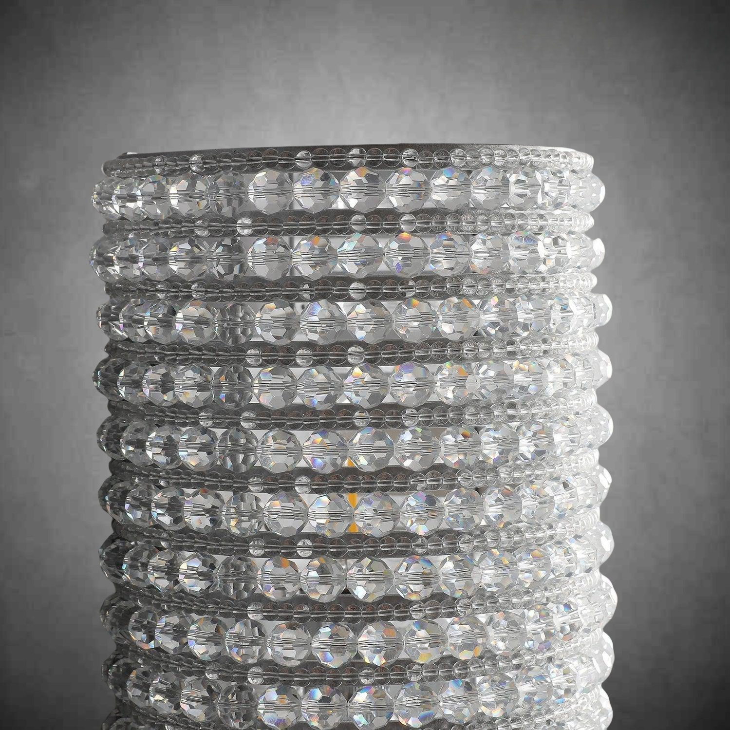 Halos Clear Crystal Beads Wall Sconce 21"H 36"H