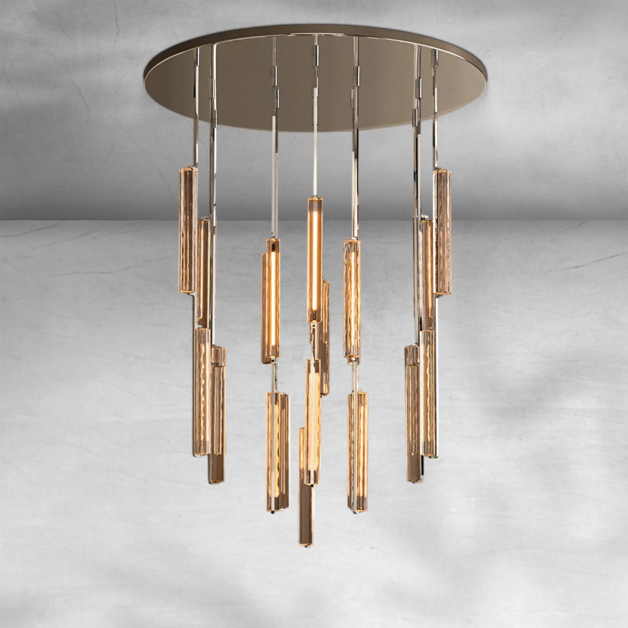 Auduban Crystal Round Chandelier