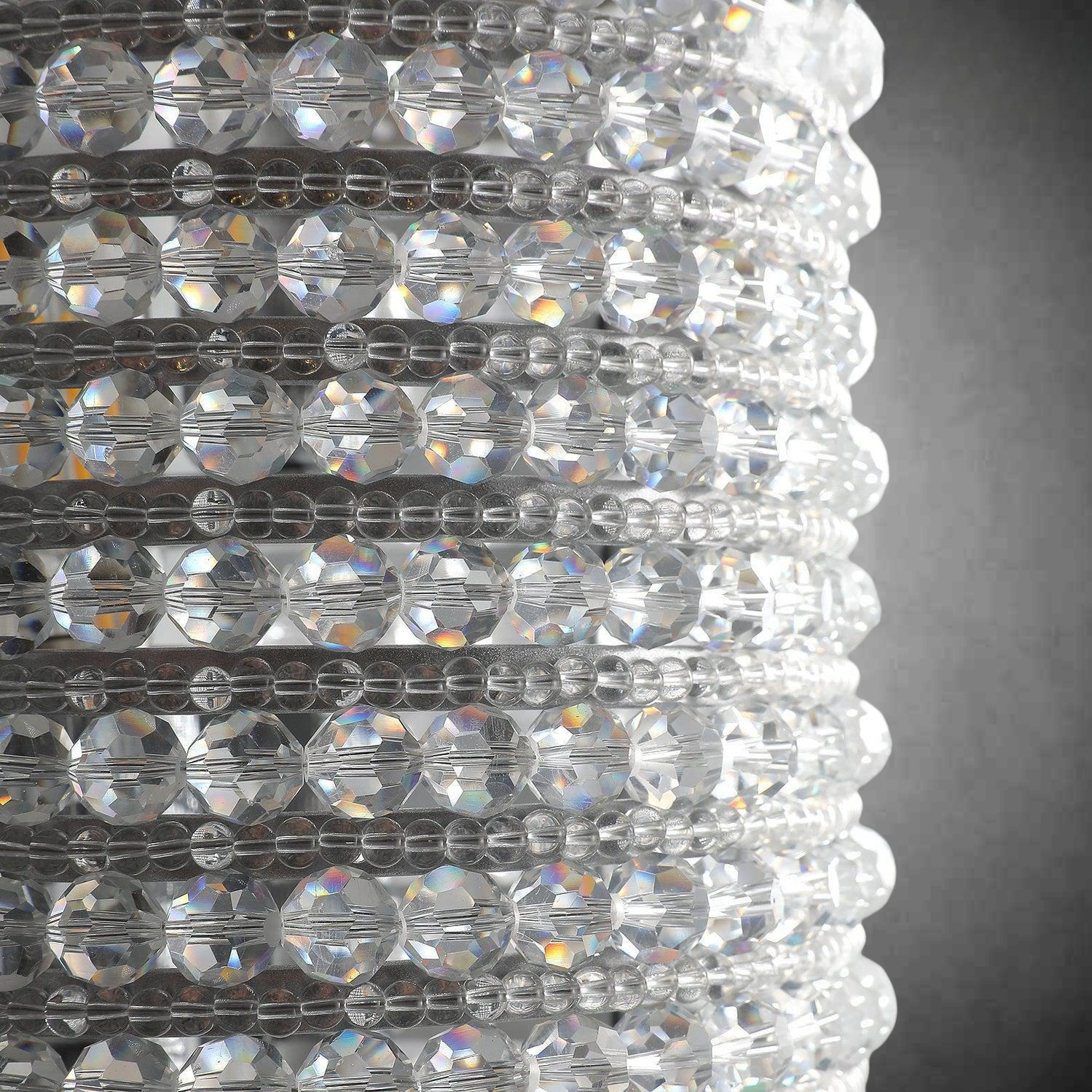 Halos Clear Crystal Beads Wall Sconce 21"H 36"H