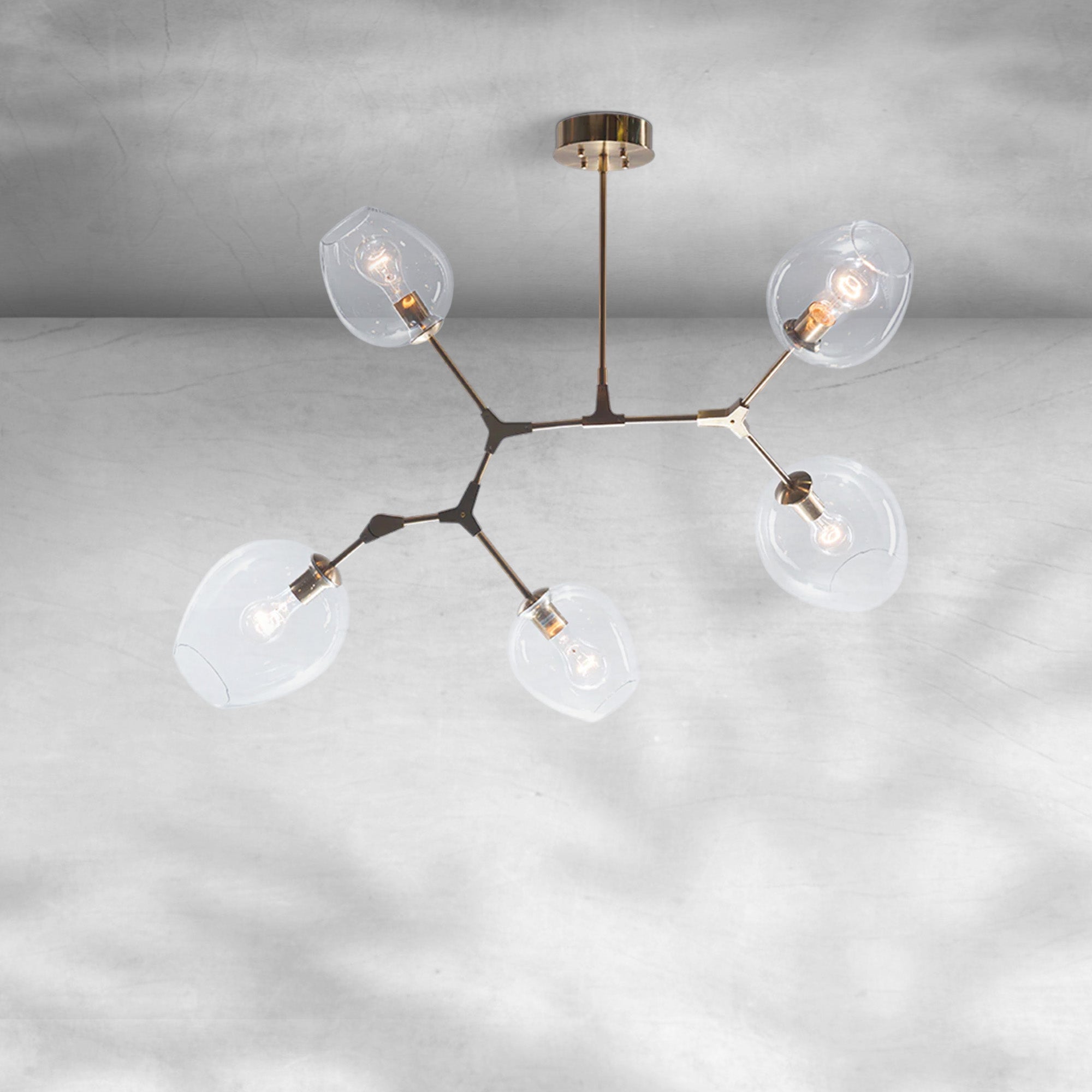 Covington Drop  Globe Branching Bubble Chandelier 30''