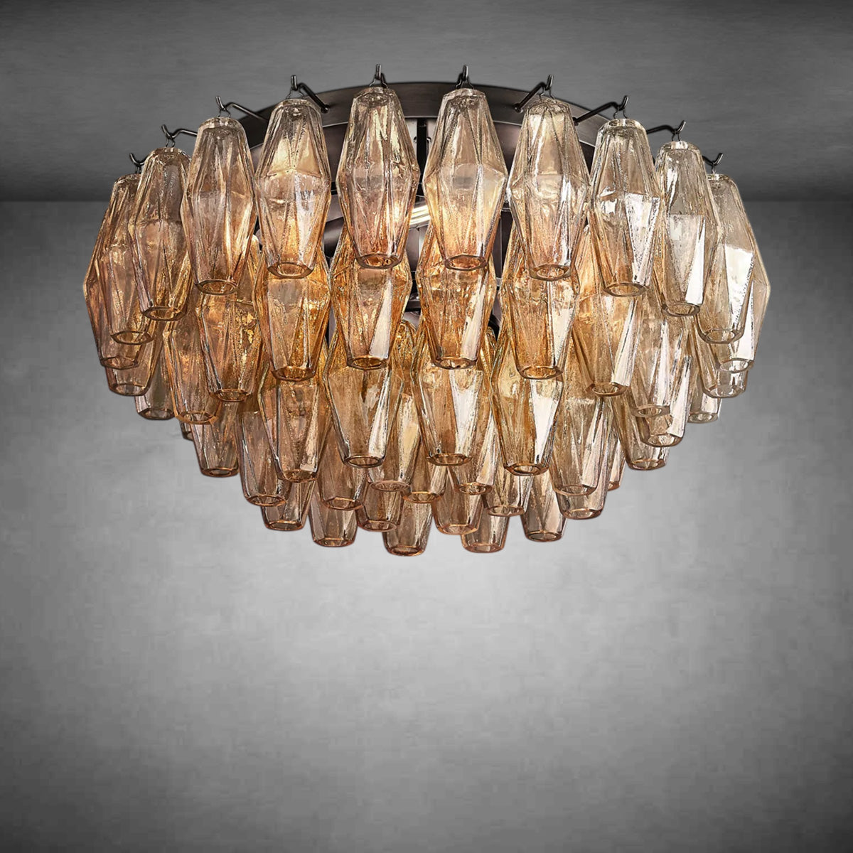 Chiaravalle Glass Flushmount 17"24"