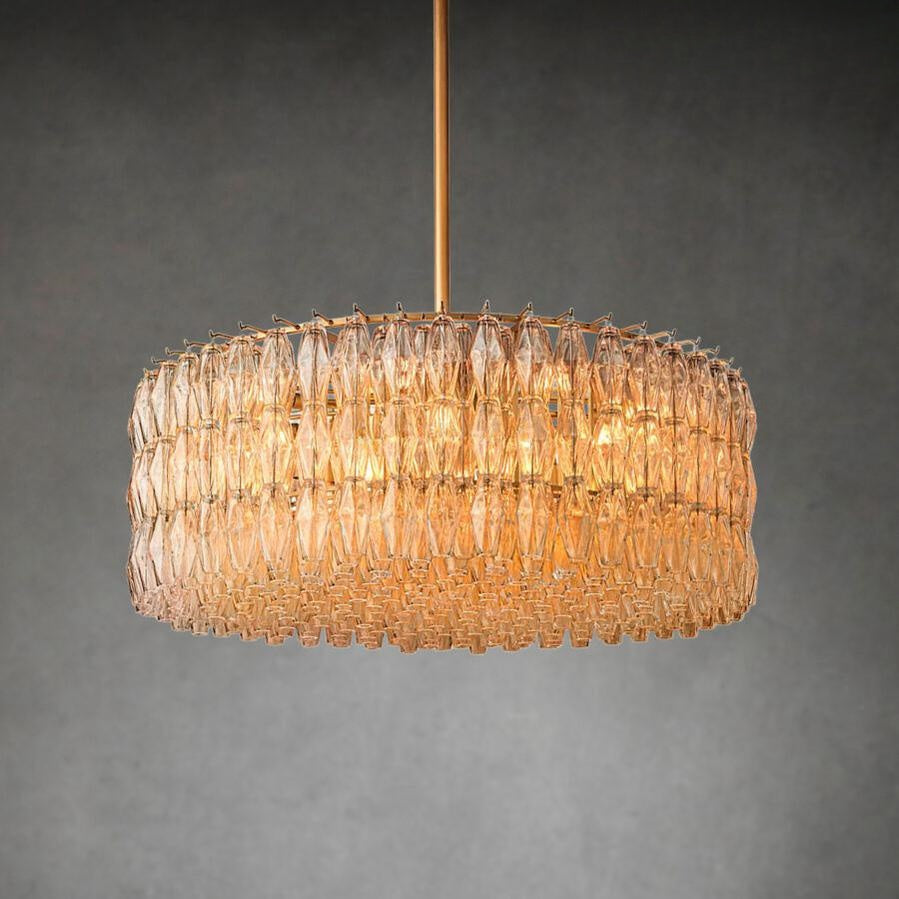 Chiaravalle Clear Glass Round Chandelier 37"47"62"