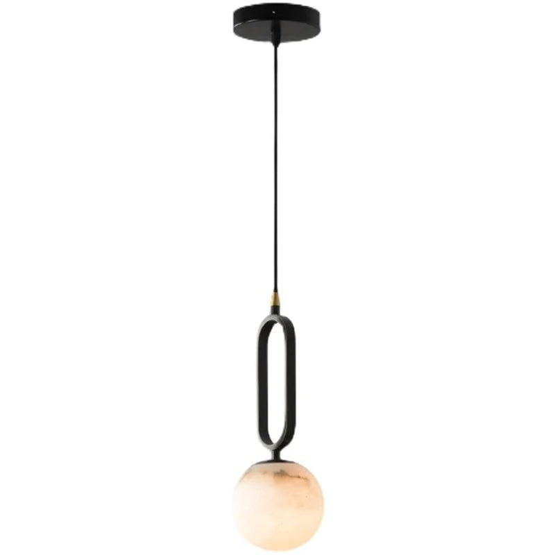 Phoenix Alabaster Sphere Pendant Light,  Modern Pendant Lighting