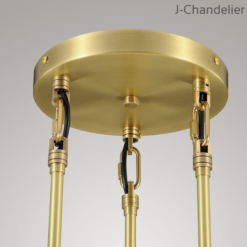 Raindrop 3-Light Rod Round Chandelier