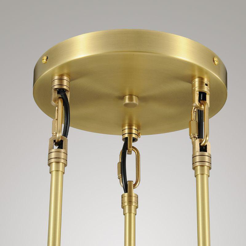 Raindrop 3-Light Rod Round Chandelier
