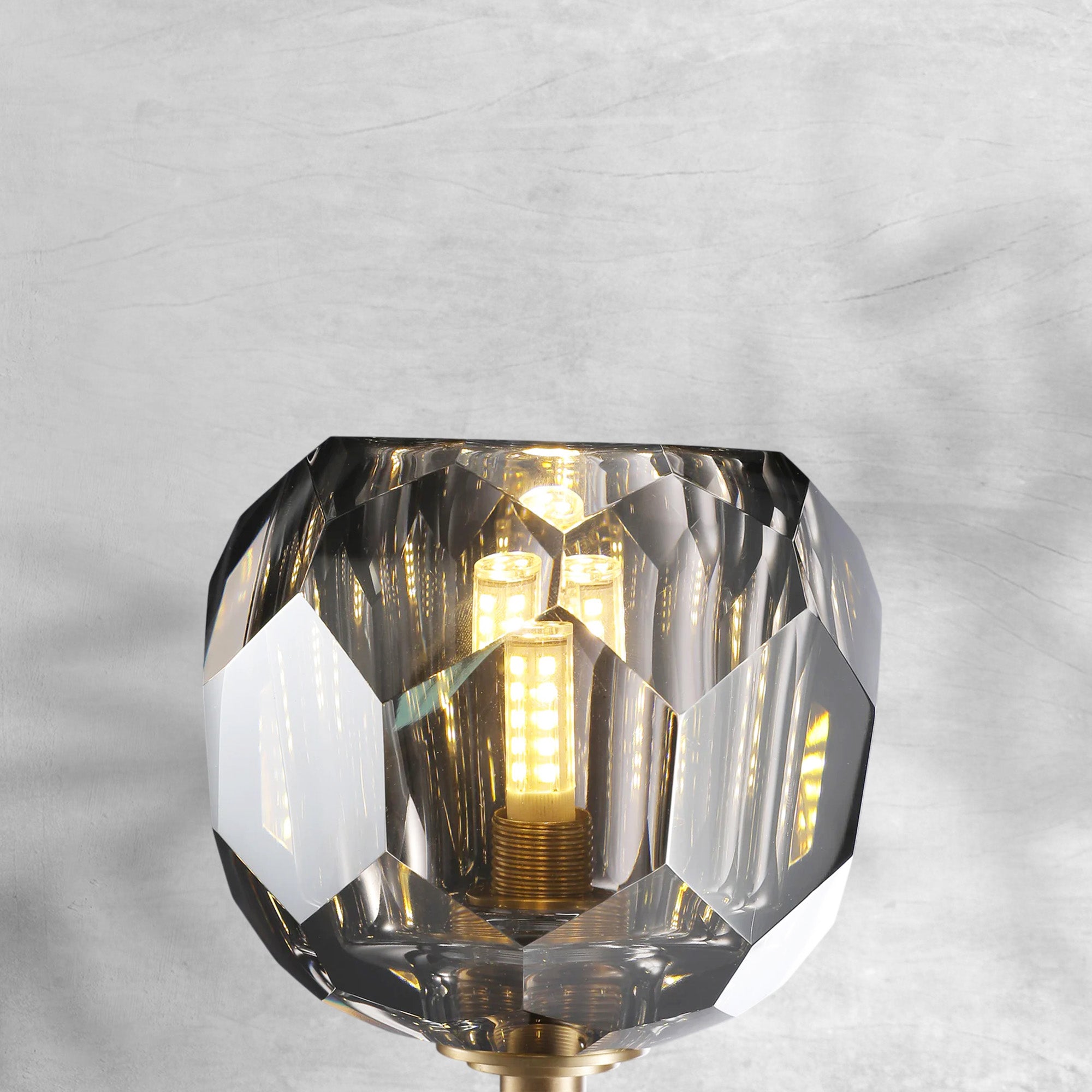 Bille De Crystal Glass Short Wall Sconce