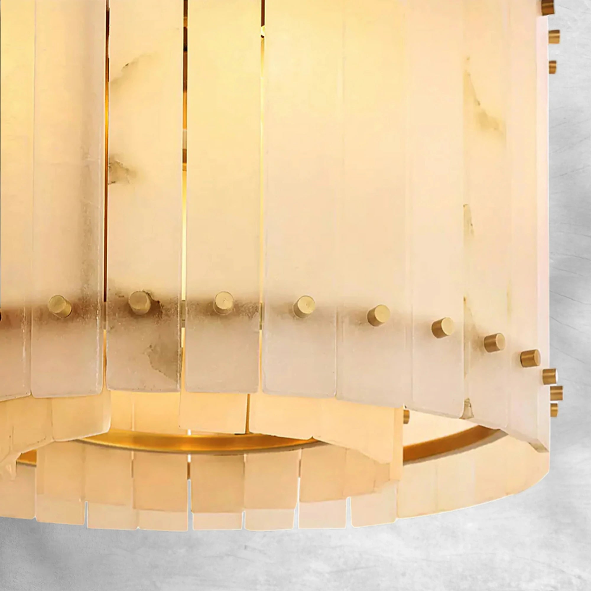 Sun Marcus Alabaster Round Chandelier