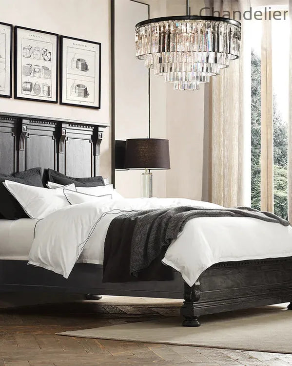 1920s Odaon Art Deco Round Chandelier 20"32"44"