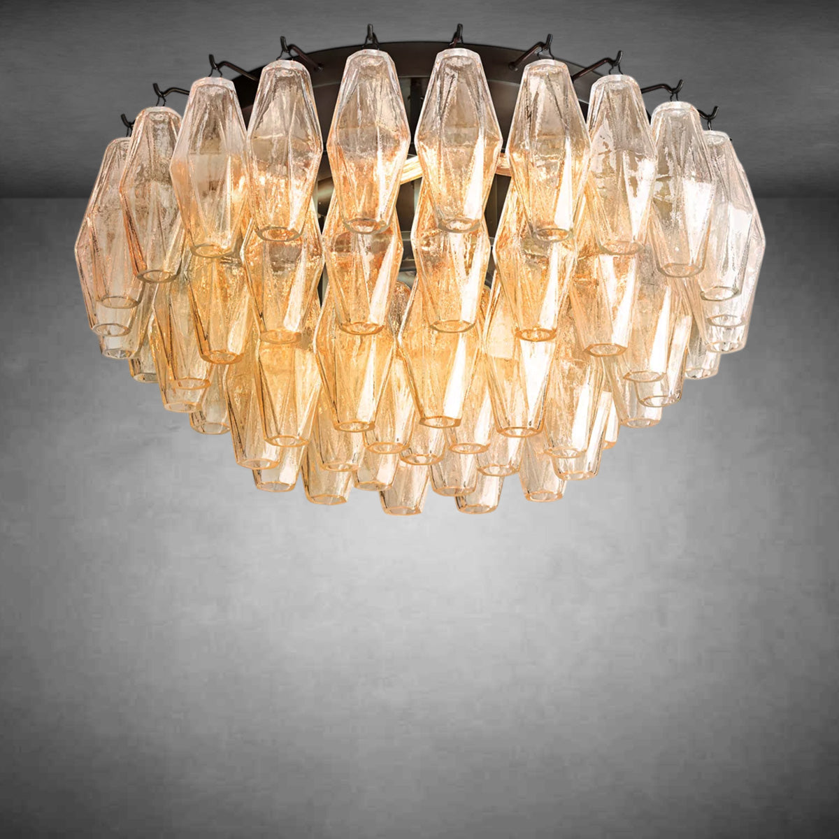 Chiaravalle Glass Flushmount 17"24"