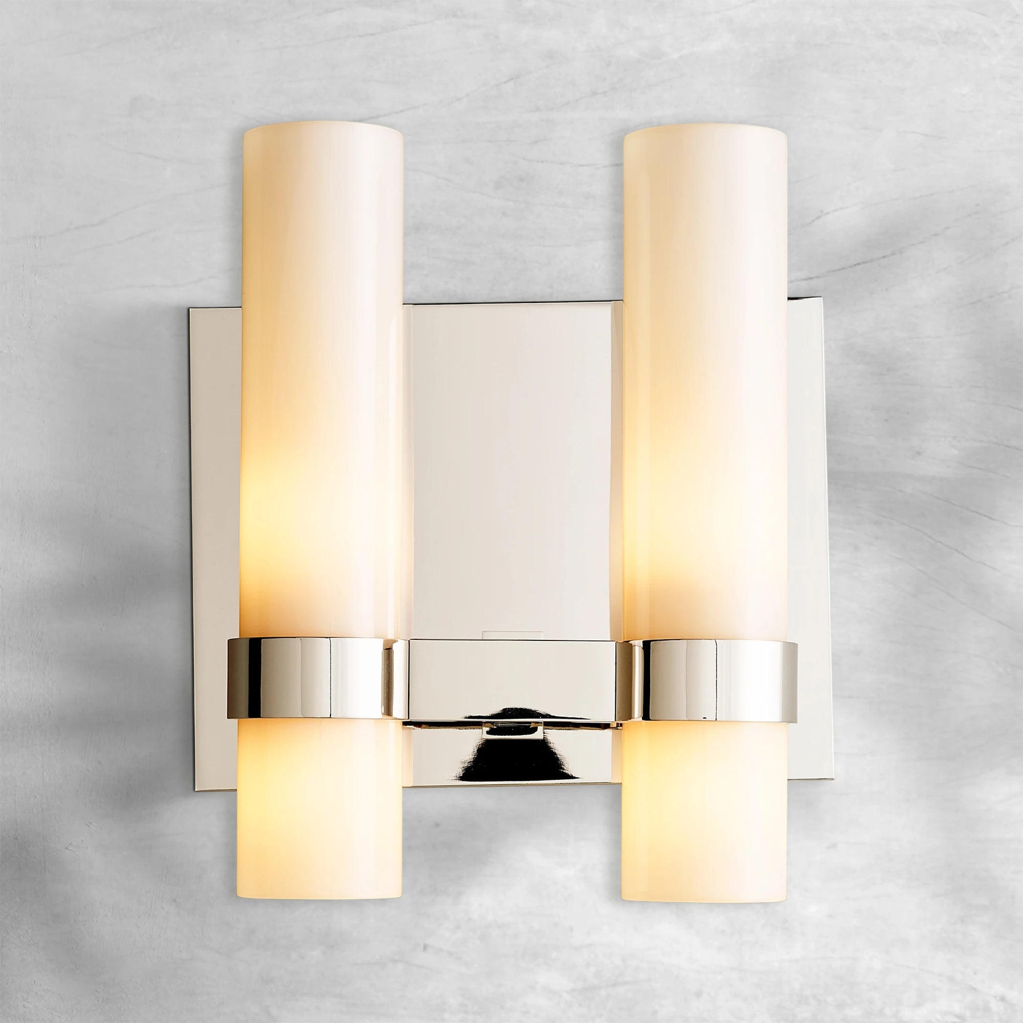 Lavelle Milk Glass Double Sconce