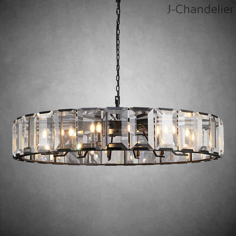 Harlew Crystal Round Chandelier 43"